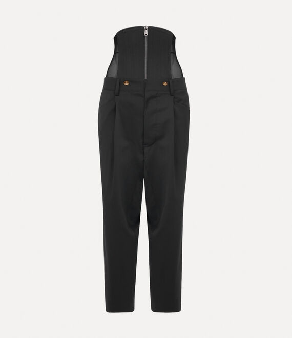 Vivienne Westwood macca corset trousers in black